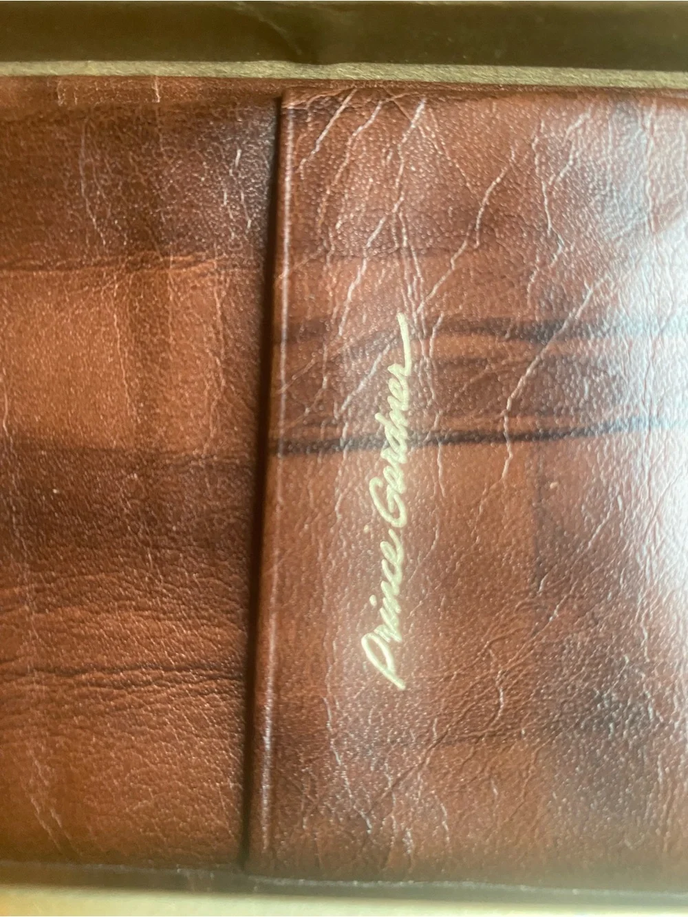 Men’s Brown Leather Wallet - Trifold Card Holder